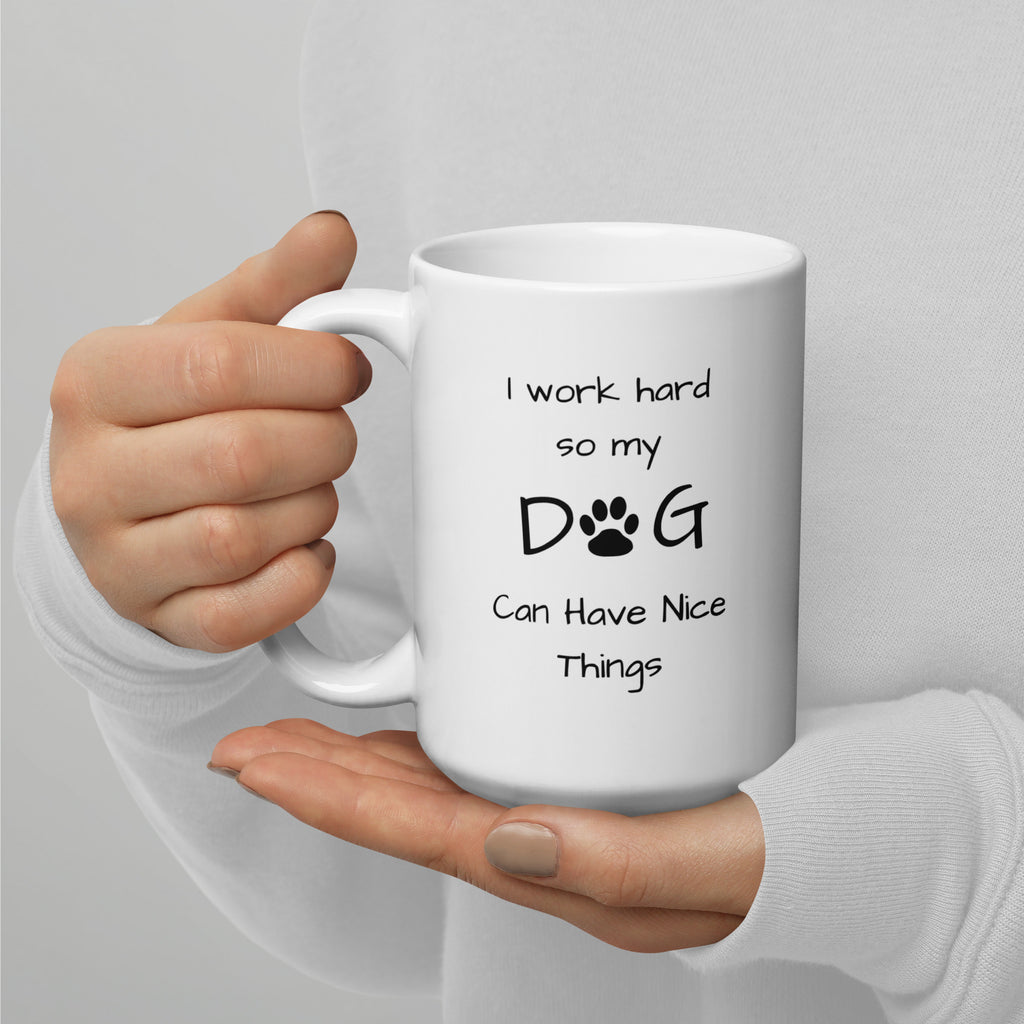 Dog Lovers White Glossy Mug