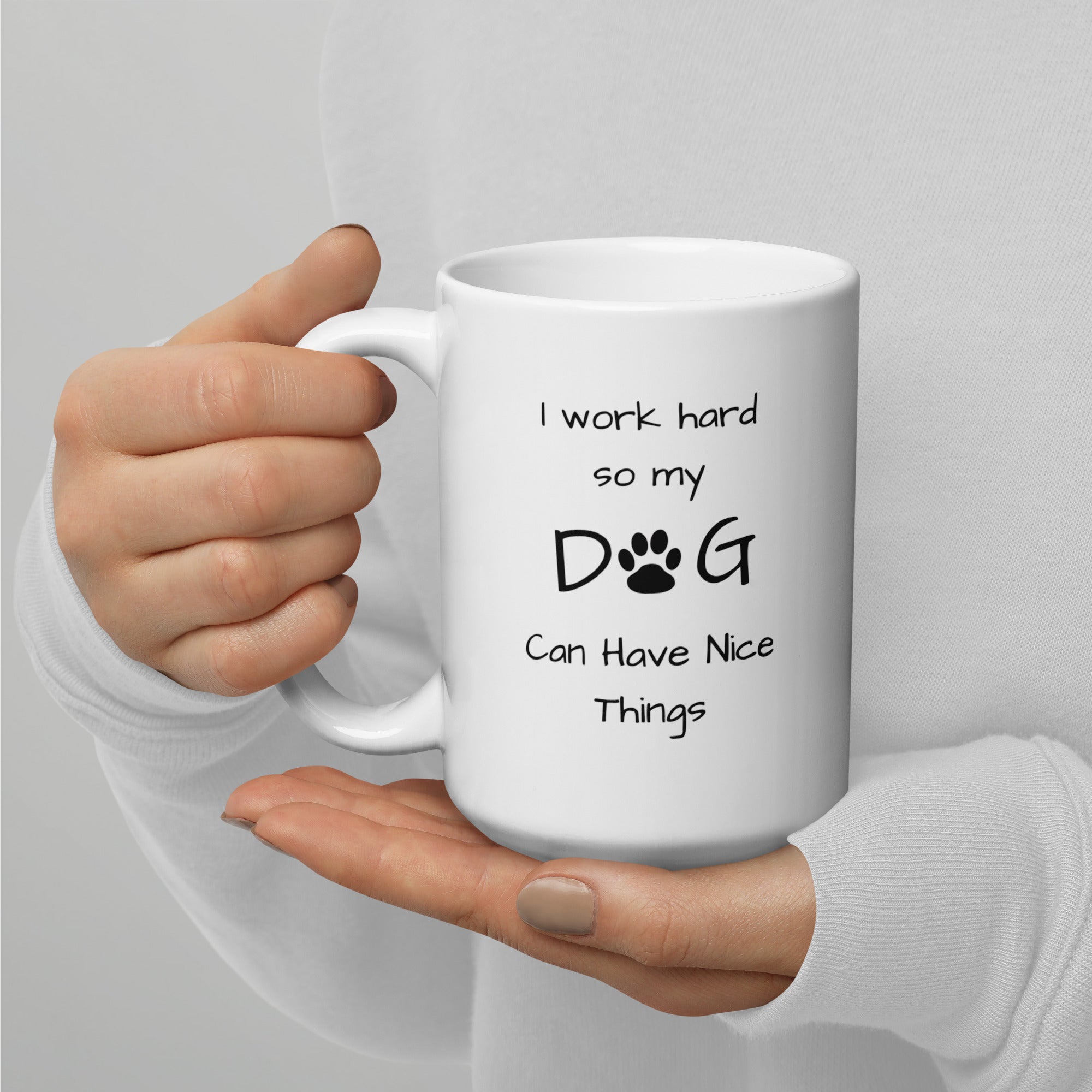 Dog Lovers White Glossy Mug