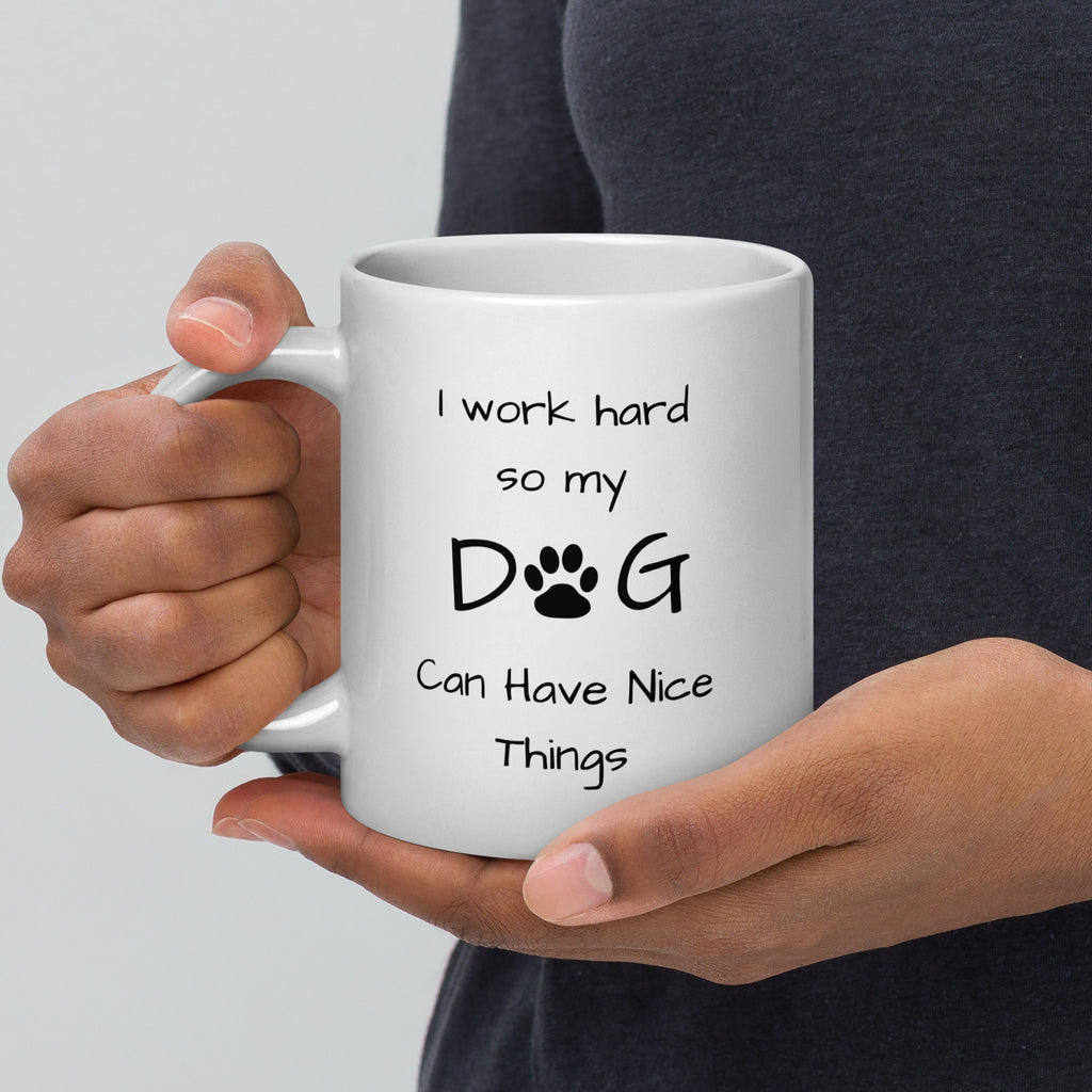 Dog Lovers White Glossy Mug